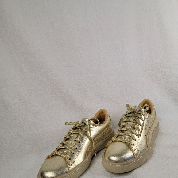 PUMA 50th Anniversary Golden Suede Metallic Leather Sneaker 1968 Women's Size 6 - Picture 6 of 14